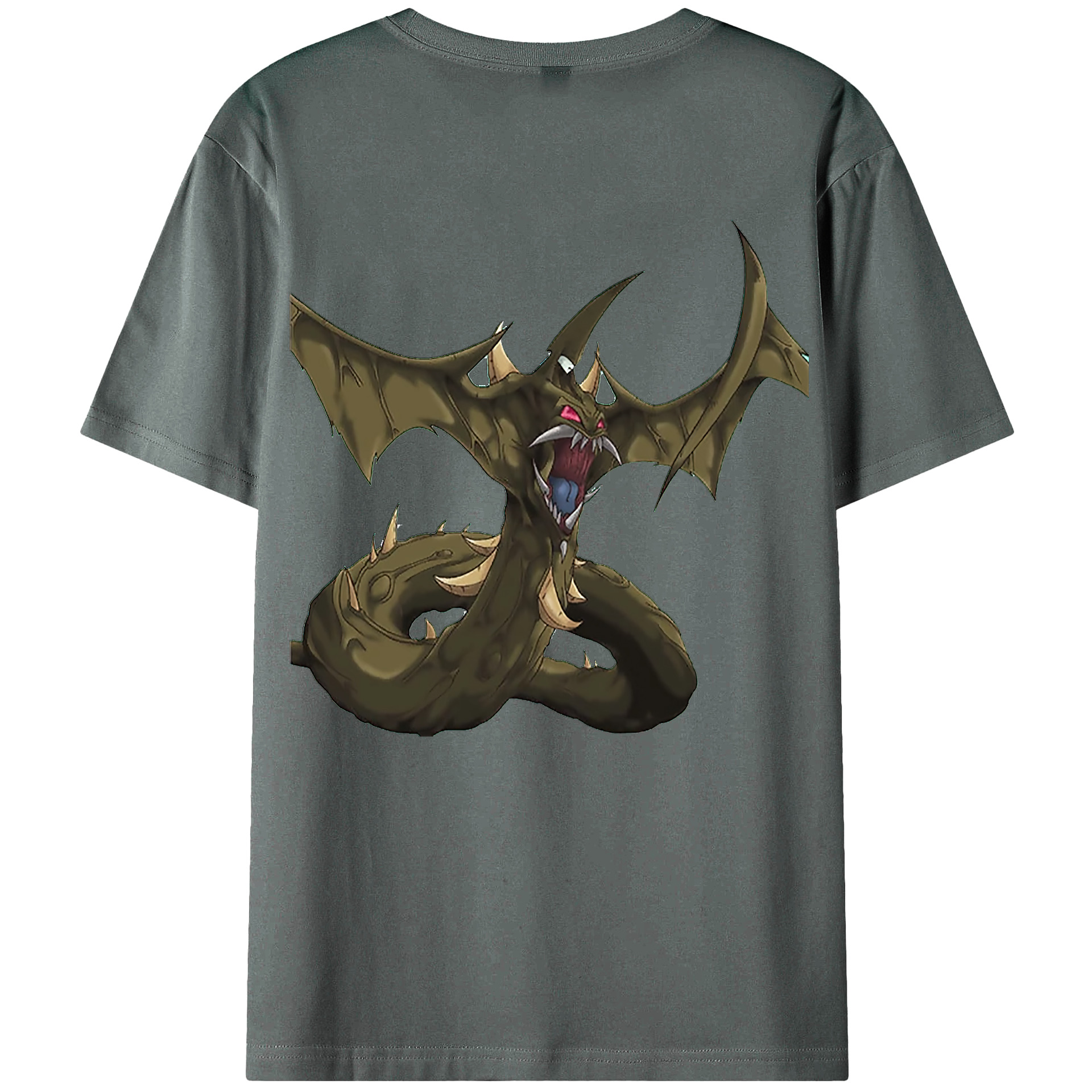 （画像用） 遊☆戯☆王 Yu-Gi-Oh! 綿100％ メンズ半袖Tシャツ（バックプリント） 通気性
